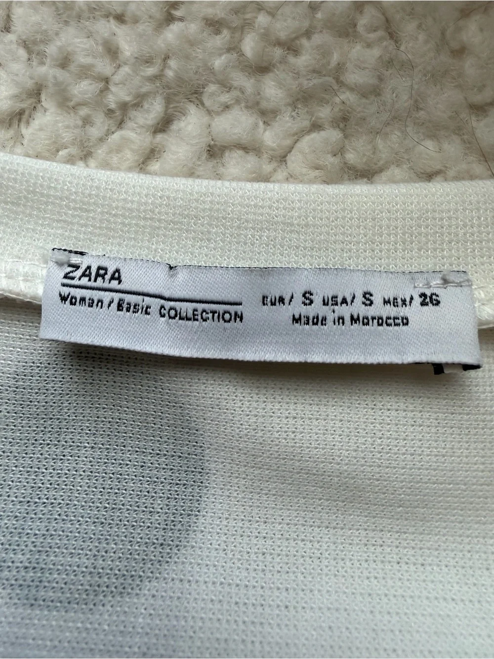 Zara Cream Blouse with Black Polka Dots